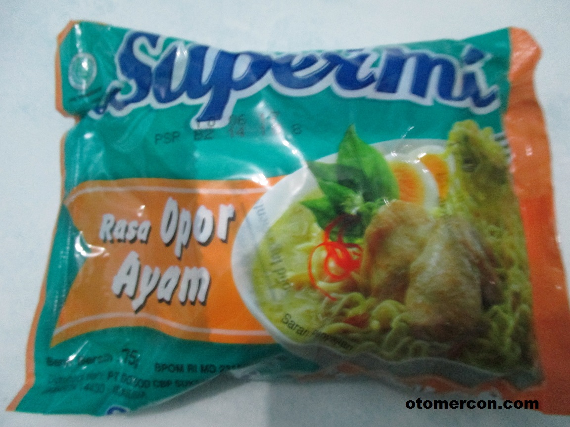 Review Mie Instan Supermi Rasa Opor Ayam Mercon Motor